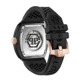 Philipp Plein The $Keleton Black Dial Black Silicone Strap Watch for Men - PWVBA0523