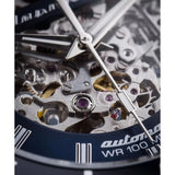 Maserati SFIDA Skeleton Automatic Blue Dial Silver Steel Strap Watch for Men - R8823140011