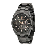 Maserati Attrazione Chronograph Black Dial Black Steel Strap Watch for Men - R8853151001
