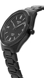 Tissot PRC 100 Solar Quartz Black Dial Black Steel Strap Watch for Men - T151.422.33.051.00