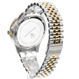 Maserati SFIDA Black Dial Two Tone Steel Strap Watch for Men - R8853140009