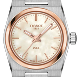 Tissot PRX Mother of Pearl Dial Silver Steel Strap Watch for Women - T137.010.21.111.00