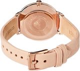 Emporio Armani Modern Silver Dial Pink Leather Strap Watch for Women - AR11160