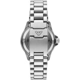 Emporio Armani Sea Explorer Blue Dial Silver Steel Strap Watch for Men - AR60090