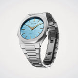 D1 Milano Ultra Thin Blue Dial Silver Steel Strap Watch for Women - D1-UTBL17