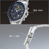Maserati SFIDA Limited Edition Chronograph Grey Dial Silver Steel Strap Watch for Men - R8873640018