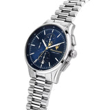 Maserati Sorpasso Chronograph Blue Dial Silver Steel Strap Watch for Men - R8873624004