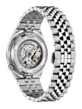 Citizen Tsuyosa 60 Automatic Black Dial Silver Steel Strap Watch for Men - NK0020-55E