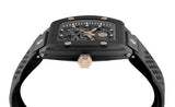 Philipp Plein The $Keleton Black Dial Black Silicone Strap Watch for Men - PWVBA0523