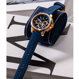 Maserati Successo Chronograph Blue Dial Blue Silicone Strap Watch for Men - R8871621034