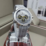 Maserati Successo Chronograph Grey Dial Grey Rubber Strap Watch for Men - R8871621043