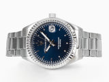 Maserati Competizione Blue Dial Silver Steel Strap Watch for Men - R8853100029