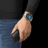 Tissot Seastar 2000 Professional Powermatic 80 Blue Dial Silver Steel Strap Watch for Men - T120.607.11.041.00