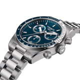 Tissot PR516 Chronograph Blue Dial Silver Steel Strap Watch for Men - T149.417.11.041.00
