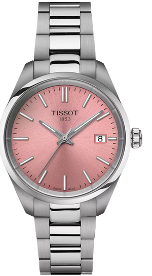 Tissot PR 100 Pink Dial Silver Steel Strap Watch for Women - T150.210.11.331.00