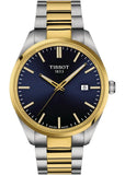 Tissot PR 100 Blue Dial Two Tone Steel Strap Watch for Men - T150.410.22.041.00