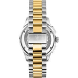 Maserati Sorpasso Chronograph White Dial Two Tone Steel Strap Watch for Men - R8873624003