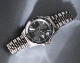Maserati SFIDA Chronograph Grey Dial Silver Steel Strap Watch for Men - R8853140010