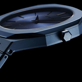 D1 Milano Ultra Thin Midnight Dial Blue Steel Strap Watch for Men- D1-UTBJ21