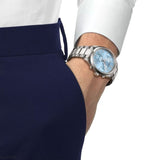Tissot PR 100 Chronograph Light Blue Dial Silver Steel Strap Watch for Men - T150.417.11.351.00