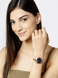 Emporio Armani Aurora Mother of Pearl Grey Dial Rose Gold Steel Strap Watch for Women - AR11139
