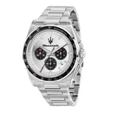 Maserati Velocità Chronograph Silver Dial Silver Steel Strap Watch for Men - R8873652006
