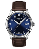 Tissot T-Sport Gent XL Blue Dial Brown Leather Strap Watch for Men - T116.410.16.047.00