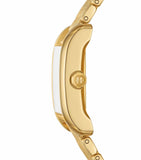 Tory Burch Eleanor White Dial Gold Steel Strap Watch for Women - TBW1060