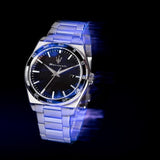 Maserati Velocità Date Black Dial Silver Steel Strap Watch for Men - R8853152002