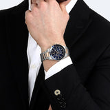 Maserati SFIDA Chronograph Blue Dial Two Tone Steel Strap Watch for Men - R8873640022