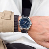 Maserati Competizione Blue Dial Silver Steel Strap Watch for Men - R8853100029