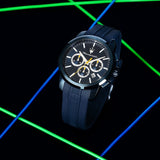 Maserati Successo Chronograph Blue Dial Blue Rubber Strap Watch for Men - R8871621044