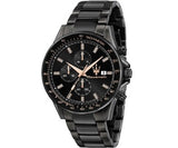 Maserati SFIDA Limited Edition Chronograph Black Dial Black Steel Strap Watch for Men - R8873640016