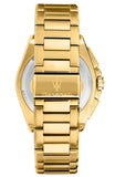 Maserati Velocità Chronograph Blue Dial Gold Steel Strap Watch for Men - R8873652002