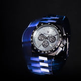 Maserati Velocità Chronograph Blue Dial Black Steel Strap Watch for Men - R8873652004