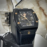 Philipp Plein The $Keleton Black Dial Black Silicone Strap Watch for Men - PWVBA0523