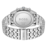 Hugo Boss Skytraveller Chronograph Blue Dial Silver Steel Strap Watch for Men - 1514216