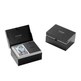 D1 Milano Ultra Thin Blue Dial Silver Steel Strap Watch for Women - D1-UTBL17