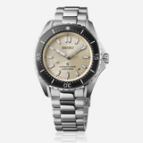 Seiko Prospex Polygonal Divers Automatic Pearl White Dial Silver Steel Strap Watch for Men - SPB481J1