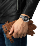 Tissot PR516 Chronograph Black Dial Silver Steel Strap Watch for Men - T149.417.11.051.00