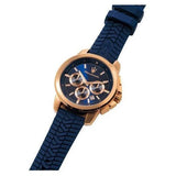 Maserati Successo Chronograph Blue Dial Blue Silicone Strap Watch for Men - R8871621034