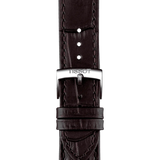Tissot PR 100 Quartz Silver Dial Black Leather Strap Watch for Men - T150.410.16.031.00