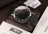 Tissot T Classic Dream Quartz Black Dial Black Leather Strap Watch for Men - T129.410.16.053.00