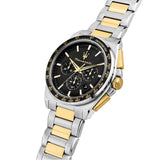 Maserati Velocità Chronograph Black Dial Two Tone Steel Strap Watch for Men - R8873652003