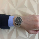 Tissot PR 100 Black Dial Silver Steel Strap Watch for Men - T150.410.11.051.00