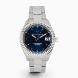 Maserati Competizione Blue Dial Silver Steel Strap Watch for Men - R8853100029