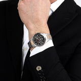 Maserati SFIDA Chronograph Grey Dial Two Tone Steel Strap Watch for Men - R8873640021