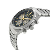Seiko Sport Conceptual Chronograph Green Dial Silver Steel Strap Watch for Men - SSB461P1