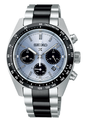 Seiko Prospex Speedtimer Solar Chronograph Limited Edition Blue Dial Two Tone Steel Strap Watch for Men - SSC909
