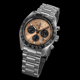 Seiko Solar Prospex Diver Speedtimer Chronograph Limited Edition Brown Dial Silver Steel Strap Watch for Men - SSC951